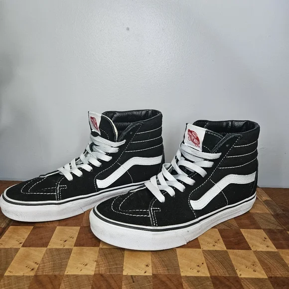 Vans Hightower Black and white suede Size 6.5 men's 8 women's - Picture 8 of 14